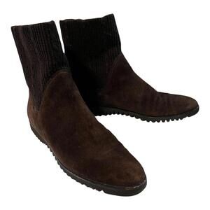 Salvatore Ferragamo‎ Brown Leather Chelsea Boots, Men's Size 5, Women's 7